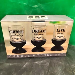 Candle Holder Set (Cherish/Dream/Live)